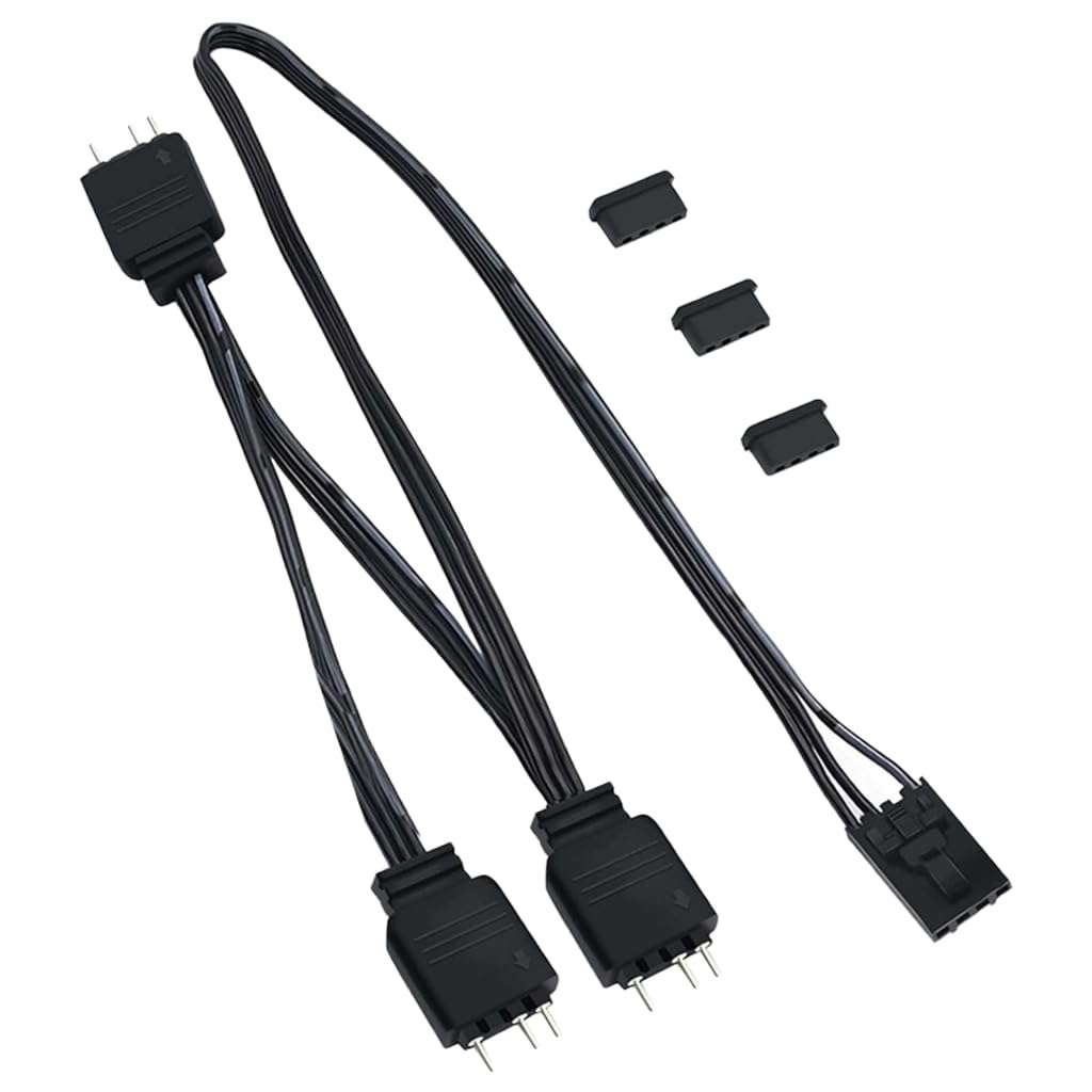 TIANQUXNGI 5V 3Pin Lighting Cable Converter 5V 3Pin Fans to Mainboard Easy Connection for Pirate HDLL120 Fan Light Adapter Cable 3