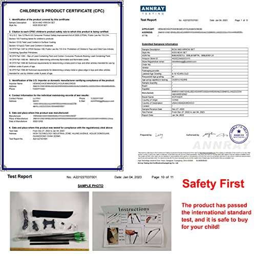 SOPOGER Kids Bow and Arrow Set for Boys Girls, Beginner Bow and Arrow for Kids 8-12 Youth Archery Set, Youth Compound Bow and Arrow Set for Kids Backyard Archery Games Toy Gifts (Black) 3