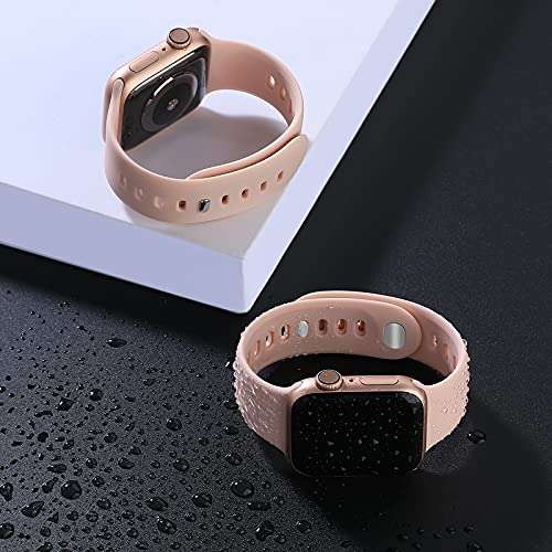 YAXIN Sport Band Compatible with Apple Watch Bands 38mm 40mm 42mm 44mm for Men Women,Silicone Wristbands Replacment Strap for iWatch SE/Series 6/5/4/3/2/1 3