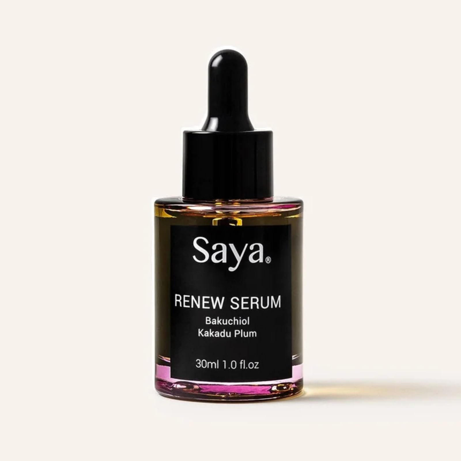 Saya Renew Serum | Anti Aging Hydrating Face Serum with Bakuchiol, Kakadu Plum, Argan Oil | Deeply Hydrates for Smoother Youthful Look & Appearance of Fine Lines 1oz 4