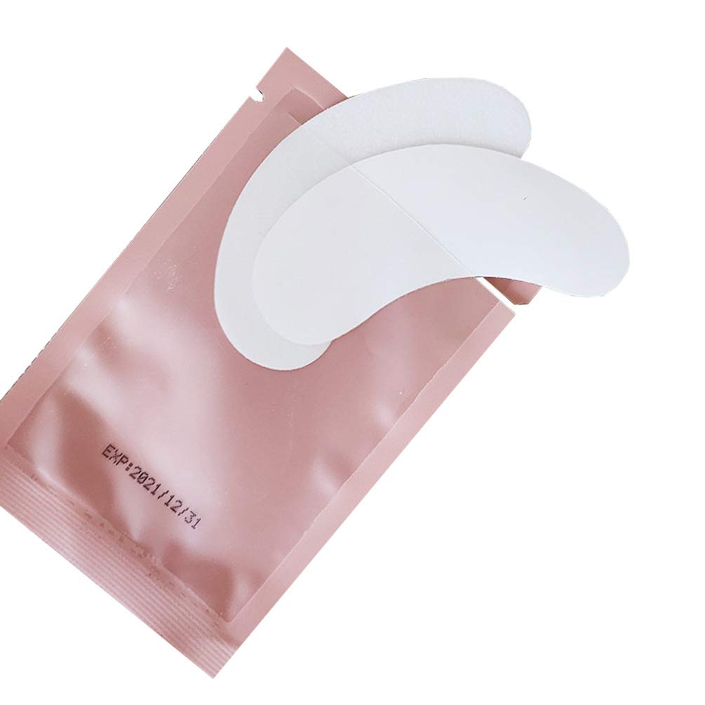 50 Pairs Gel Eye Pads,Hydrogel Eye Patch,Eyelash Extension Eye Pads,Lint Free Eye Gel Pads for Eyelash Extension Supplies, Beauty Makeup Eye Mask Kit,Eye Mask Beauty Tool HPNESS Pink 4