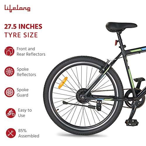 Lifelong LLBC2701 Escape 27.5 T BMX Cycle (Black) I Ideal for: Unisex Adults (Above 15 Years) I Frame Size: 18" | Ideal Height : 5 ft 6 inches | 85% Assembled (Easy Self-Assembly) 4