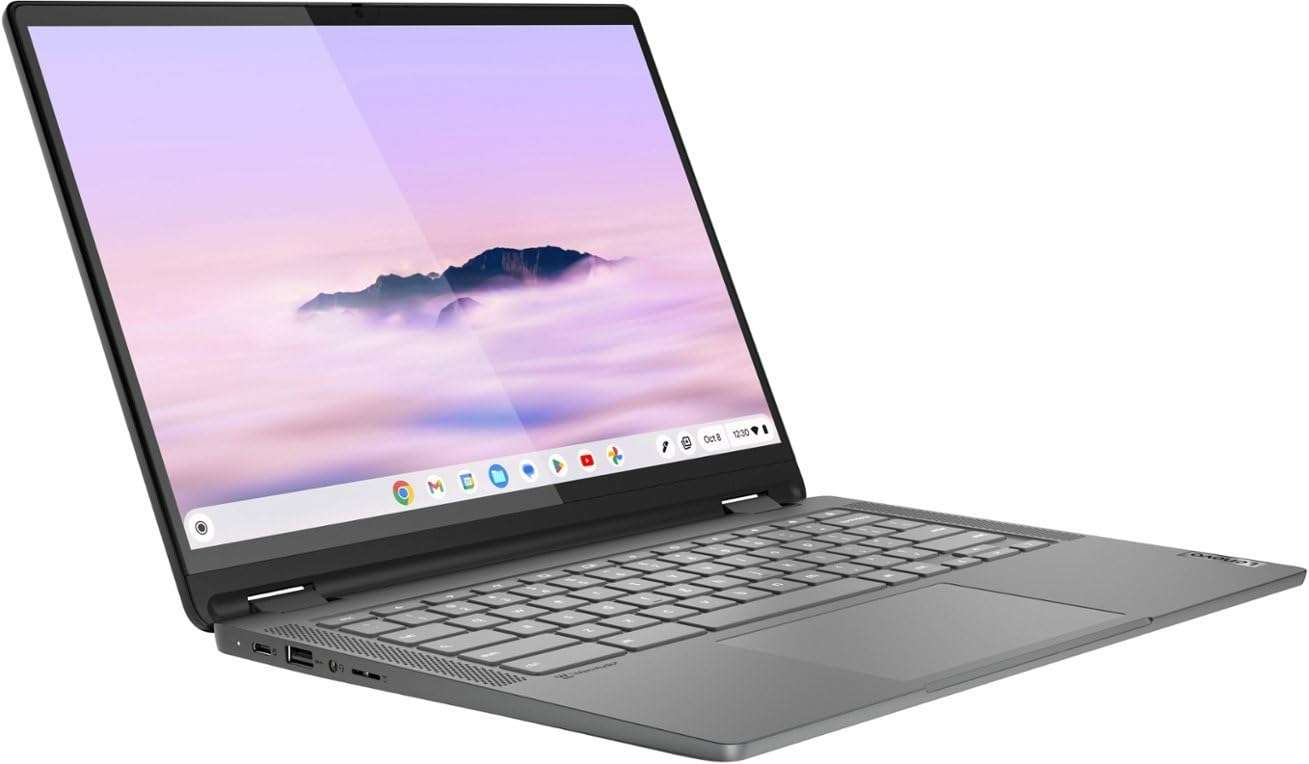 Lenovo 2023 IdeaPad-Chromebook-2-in-1 Laptop 14" WUXGA 1920 x 1200 13th Generation Intel Core i3-1315U 6-Core 8GB LPDDR4 128GB SSD Wi-Fi 6E Chrome OS Backlit Keyboard 1080p FHD Camera Touch Screen 2