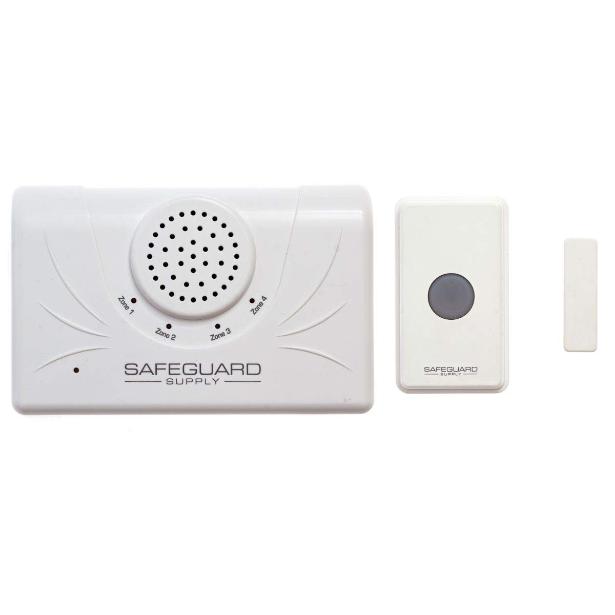 Safeguard Supply ERA Wireless Doorbell & Wireless Driveway Alarm Bundle - 1 Driveway Sensor 1 Wireless Door Chime Receiver 1 Long Range Wireless Doorbell Push Button/Door Contact Transmitter 4