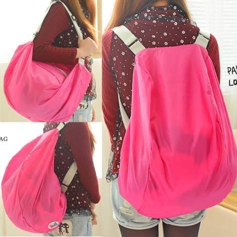 SPJ ENTERPRISE™ 3 in 1 Foldable Bag 3 Ways Easy to Carry 1 Piece 5