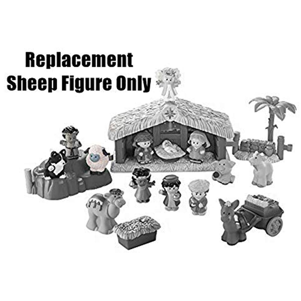 Replacement Part of Fisher-Price Little People Christmas Story - J2404 ~ Replacement White Sheep Figure 4