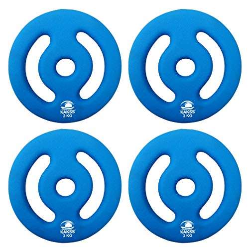 KAKSS NEOPHRANE Coated Weight Plates Adjustable Dumbbell Set (2kgX4pc) 4