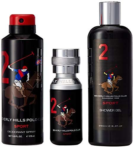 Beverly Hills Polo Club Gift Set 2 for Men (Eau De Toilette, Body Wash and Deodorant) 2