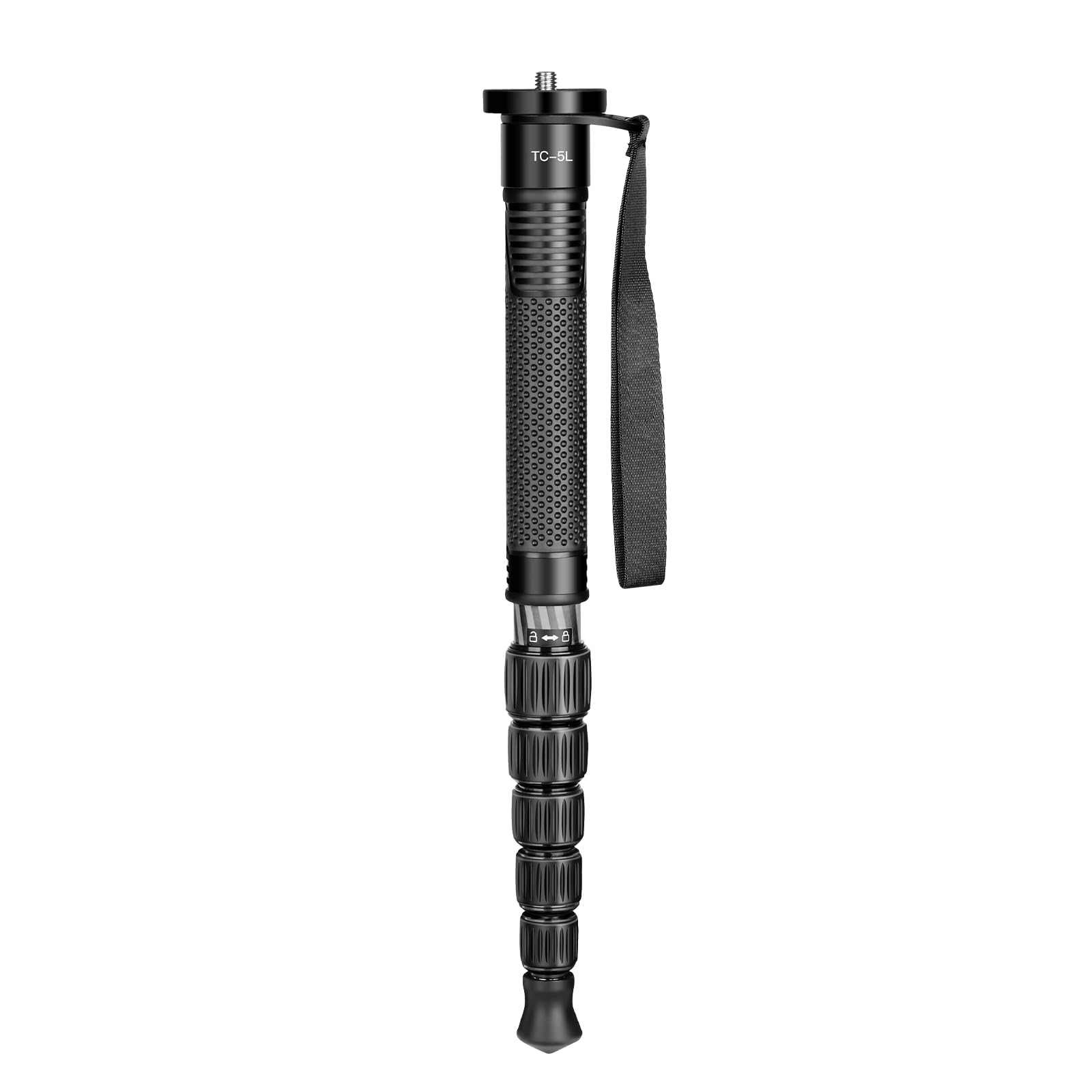 TONYBOO 61" Carbon Fiber Camera Monopod,28mm 6-Section Height,Portable Lightweight,Max Load 16 lbs,Travel Monopod for DSLR Mirrorless Cameras Camcorders Compatible with Canon Nikon Sony 1