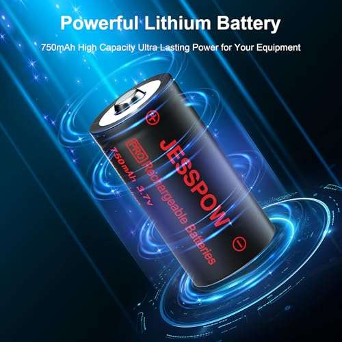 JESSPOW CR123A Rechargeable Batteries for Arlo, Rechargeable Batteries 32 Pack with Charger Compatible with Arlo Security Cameras (VMK3200/VMC3030/VMS3330/3430/3530/) and Flashlight and More 2