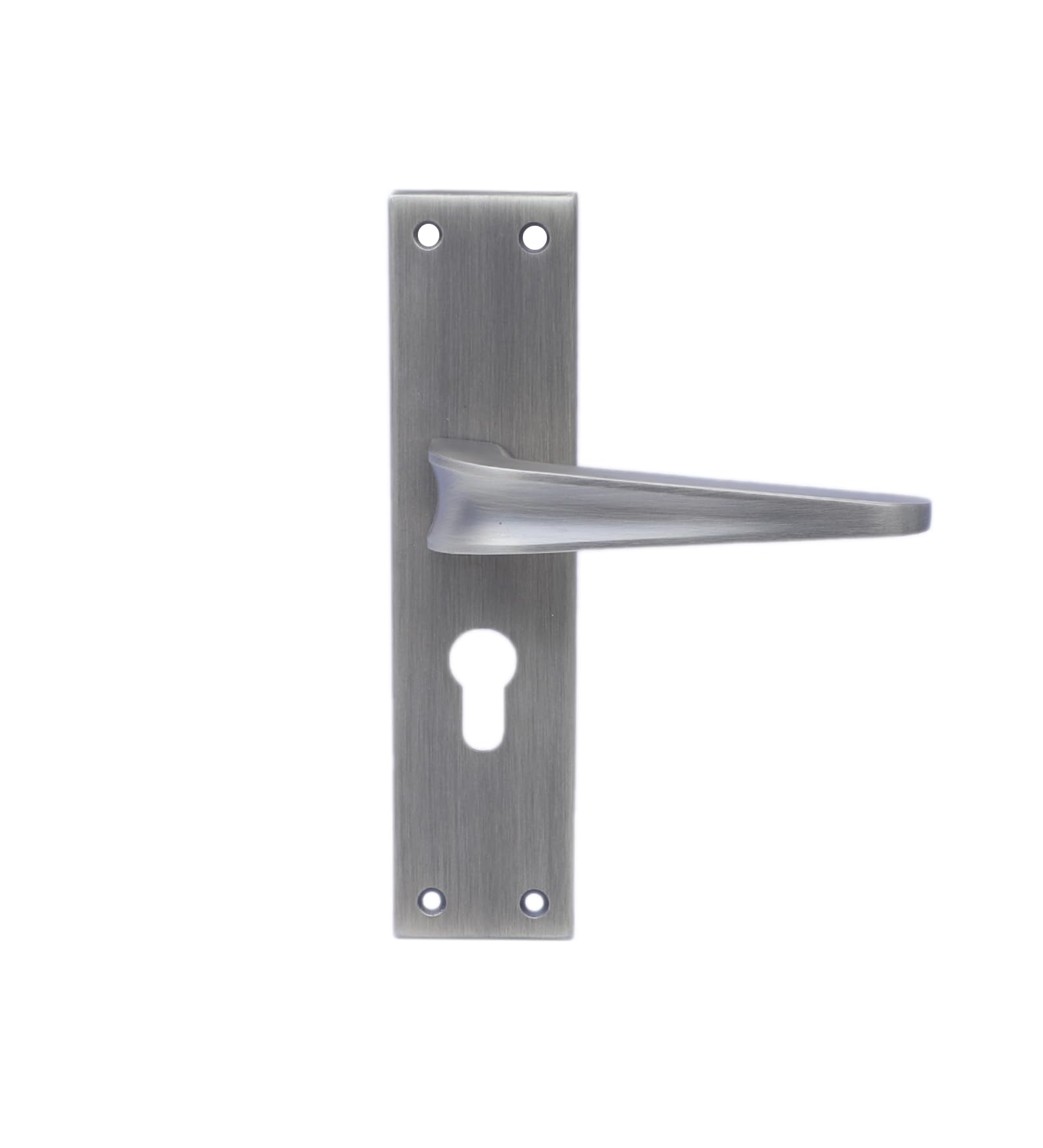 Two Moustaches 5 Inches Antique Brass Finish Aluminium Mortise Lock Door Handles Plate Set, Door Handles for Main Door, Handle Locks for Bedroom/Bathroom, Complete Mortise Lock Set (with Lock) 5