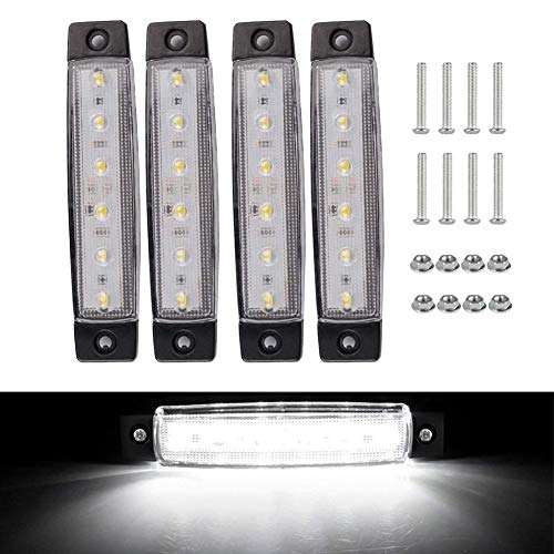 4 Pack Waterproof Marine Lights 12v Led Light Boat Interior Lights Deck Courtesy Lights Cockpit Light Decorate Boat Navigation Lights Kayak Lights for Yacht Fishing Pontoon Boat Sailboat Kayak 1