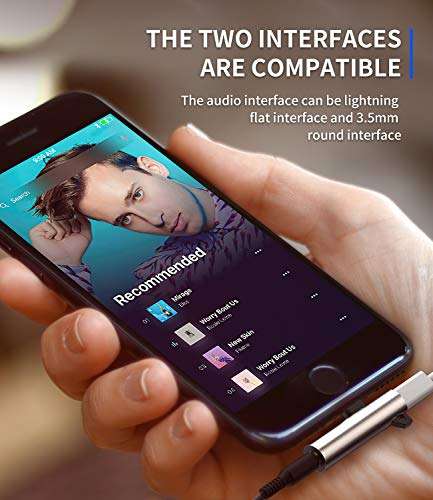 Headphone Adapter Lightning to 3.5mm AUX Audio Jack and Charger Extender Dongle Earphone Headset Splitter Compatible with iPhone 12 Mini 11 pro max xs xr x se2 7 8 Plus for Ipad Air Cable Converter 2