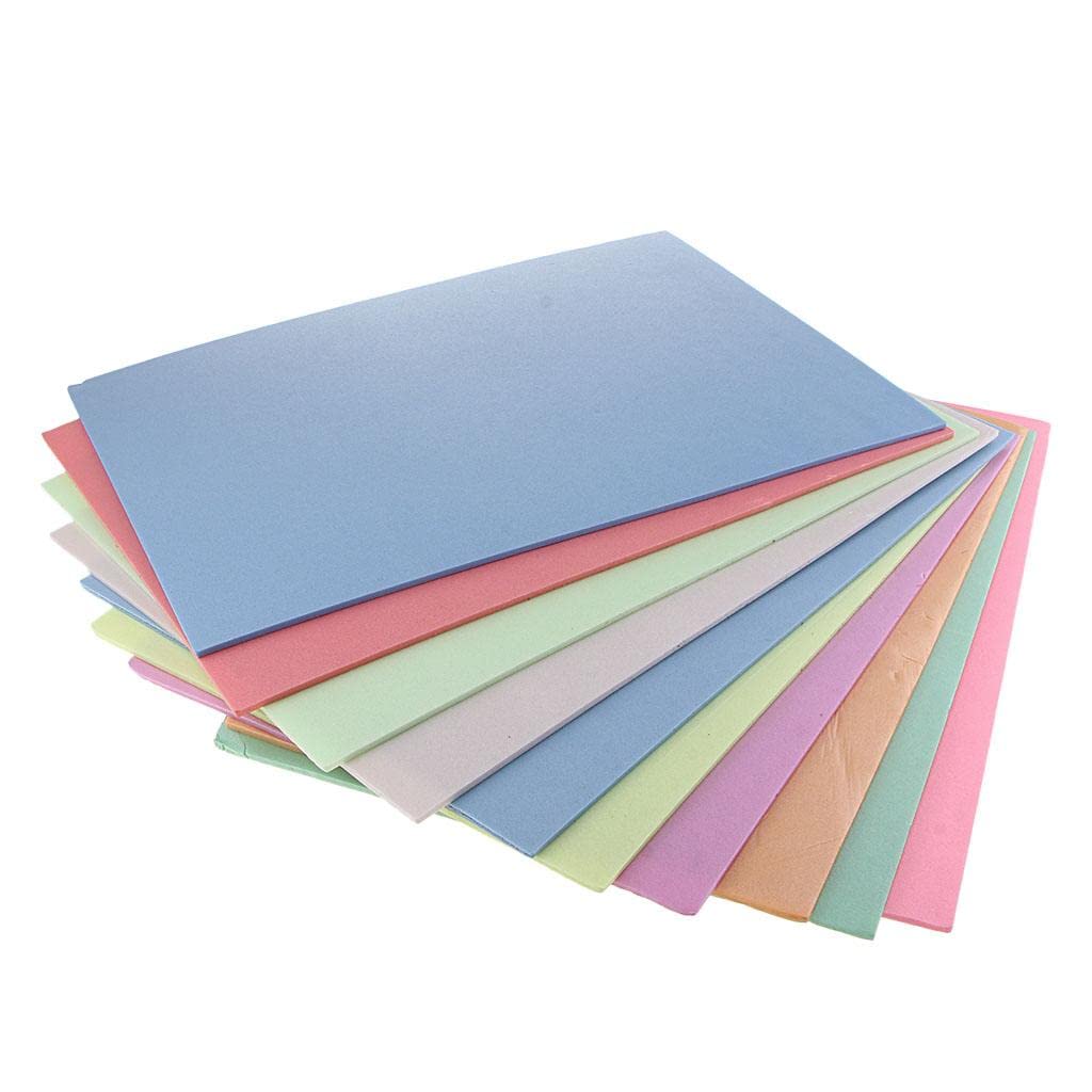 myaddiction 10 Pieces Mulitcolor EVA Sponge Foam Paper Foam Handicraft Sheets Decorative Kits for DIY Creative Painting Drawing Cards Paper 5