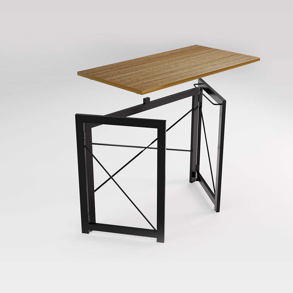 FURLAY Foldable Desk or Study Table (Light Brown) 3