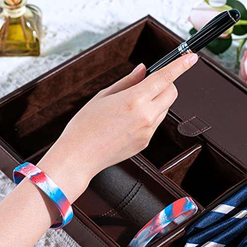 Fundraising For A Cause | Patriotic Red, White, Blue Silicone Bracelets - God Bless America Patriotic Silicone Bracelets – Perfect for Memorial Day, July 4th, Veteran’s Day and More! (50 Bracelets) 4