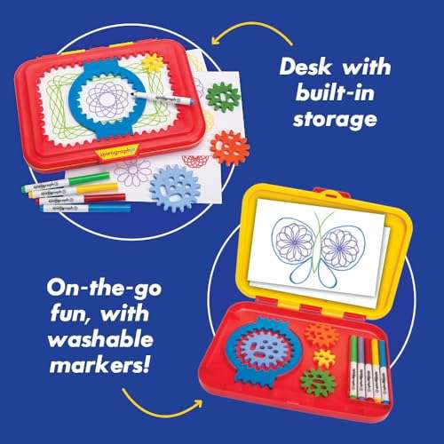 Spirograph Jr. — Jumbo Sized Gears Classic Retro Toy For Spiral Drawing Art Design Toy Kit for Smaller Hands — For Kids Ages 3 and Up 3