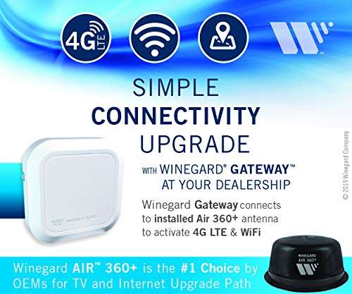 Winegard GW-1000 Gateway 4G LTE WiFi Router for AIR 360+ Antenna 4