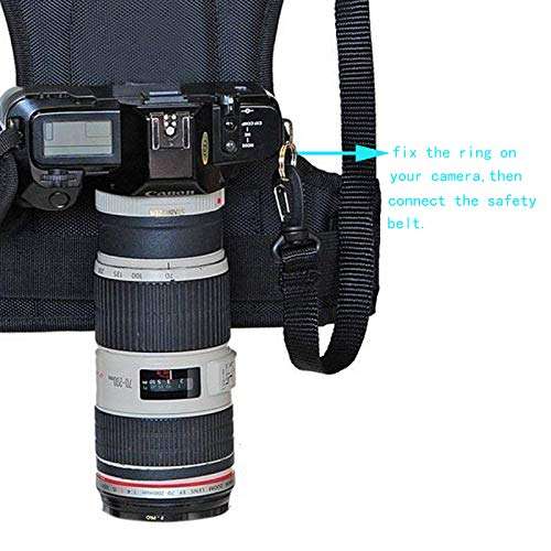 Nicama Multi Camera Carrying Chest Harness Vest System with Side Holster and Secure Straps for Canon Nikon Sony Panasonic Olympus DSLR Cameras 4