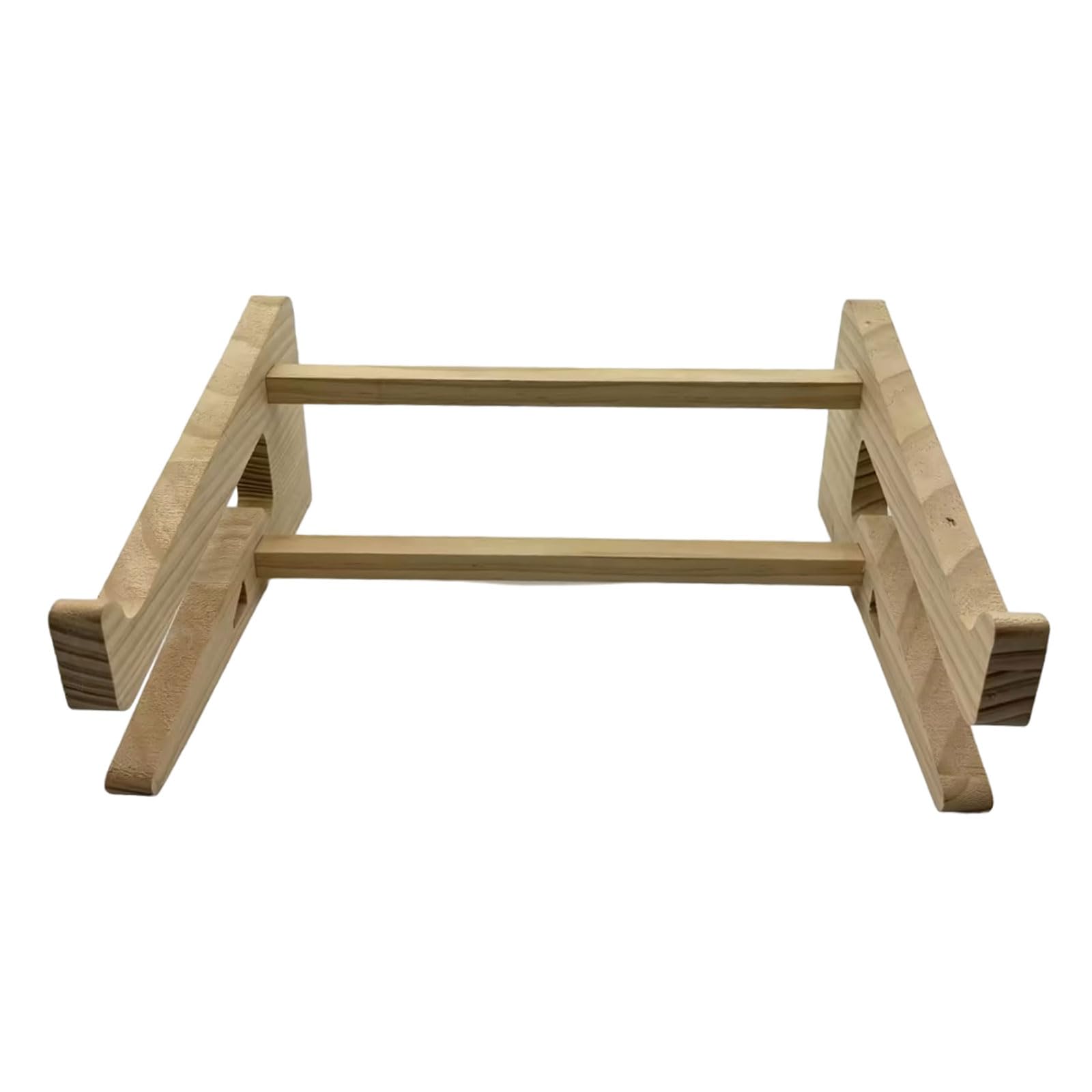 Vertical Stand Support Space Saving Essential Wood Laptop Stand Foldable Notebook Holder Rack 4