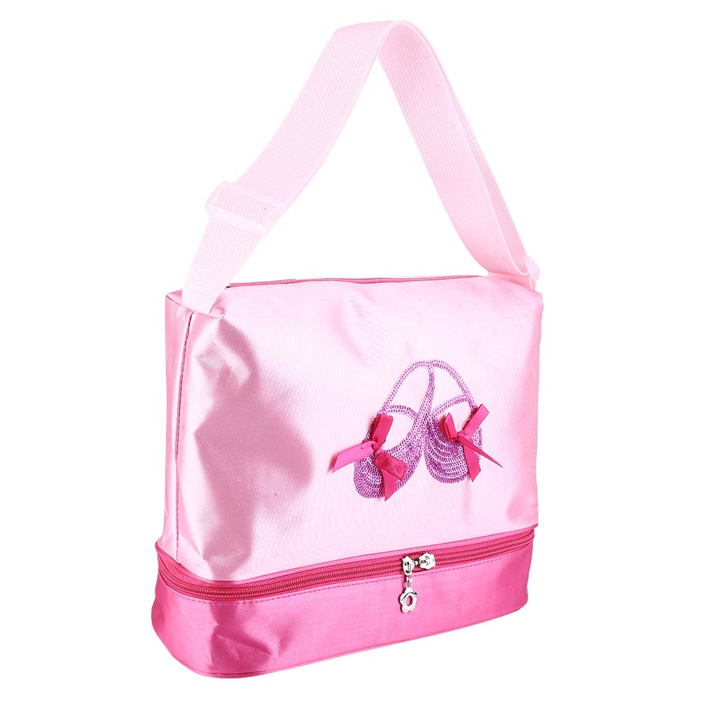 Zipper Bag Ballerina Bag Ballet Bag, with Adjustable Shoulder Strap Large Capacity Dance Bag, for Child Kids Storing Small Item Girls 3
