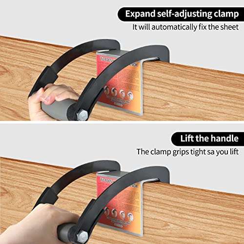 OAMCE Portable Panel and Plywood Carrier with Ergonomic Handle,Auto Adjusting Drywall Carrying Tool-Easy to Maneuver and Transport,Effort-saving Lifter and Carrying Tools 5