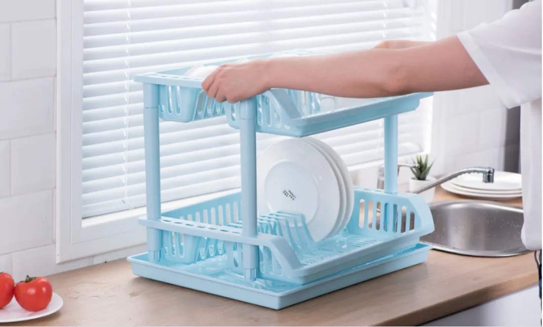 Moradiya Fresh Kitchen Utensils Rack/Modern Kitchen Storage Rack/Kitchen Organizer/Modular Kitchen Storage Rack/Utensils Rack with Plate & Cutlery Stand 4