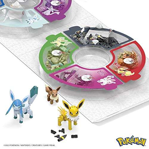 MEGA Pokémon Building Toys Set Every Eevee Evolution with 470 Pieces, 9 Poseable Characters, for Kids 4