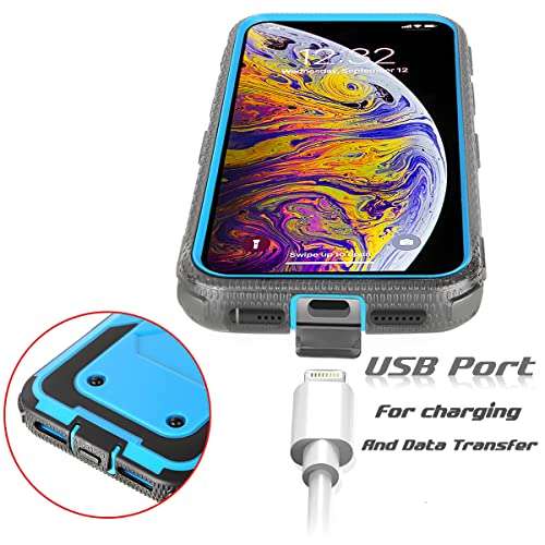 Asuwish Phone Case for T-Mobile Revvl 5G Cover Hybrid Rugged Shockproof Drop Proof Full Body Protective Heavy Duty Mobile Cell Accessories Tmobile Revvl5G T Mobile TCL Revel G5 T790W Women Men Blue 4