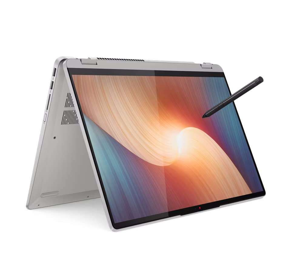 Lenovo IdeaPad Flex 5 Laptop 2023, 16" FHD+ IPS Touchscreen, AMD Ryzen 7 5700U 8-Core, AMD Radeon Graphics, 16GB LPDDR4, 512GB SSD, Backlit KB, Fingerprint Reader, Wi-Fi 6, Win10 Pro, COU 32GB USB 1