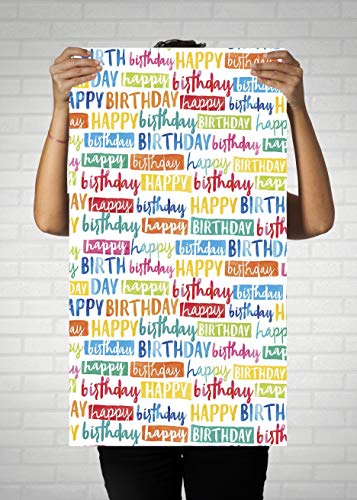 Accuprints Gift Wrapping Paper Pack Of 5|Design Birthday Print |Size 20 x 30 inch 6