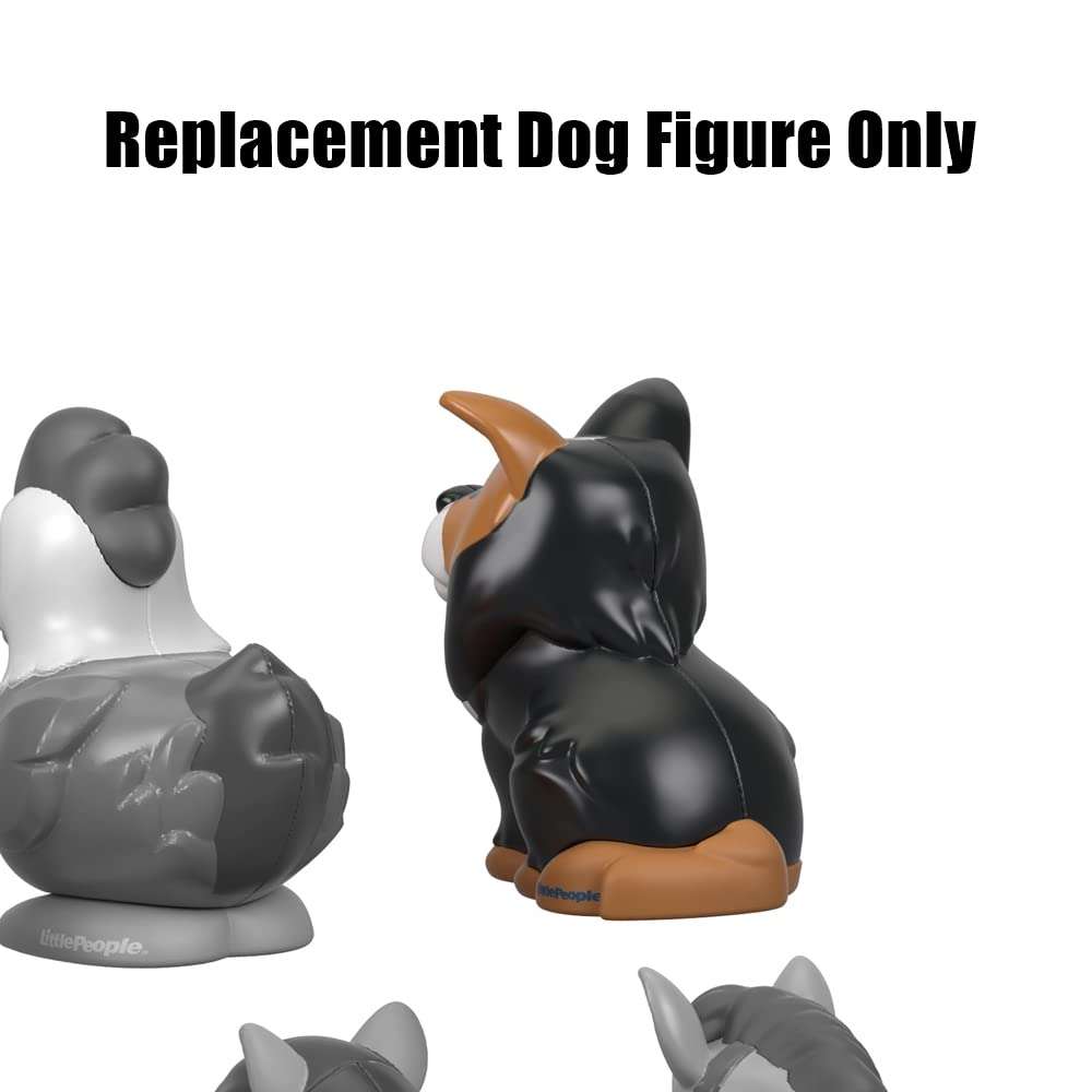 Replacement Part for Fisher-Price Little People Farm Animal Friends Playset - GFL21 - Replacement Black, Grey and White Dog Figure 5
