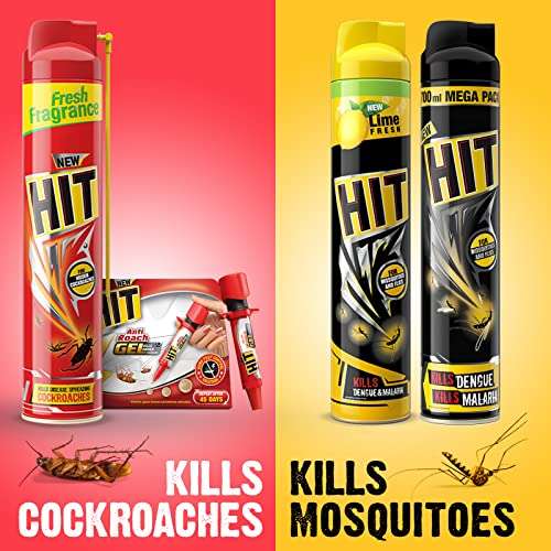 HIT Crawling Insect Killer Cockroach Killer Spray | Instant Kill | Deep-Reach Nozzle | Fresh Fragrance, 700ml 6
