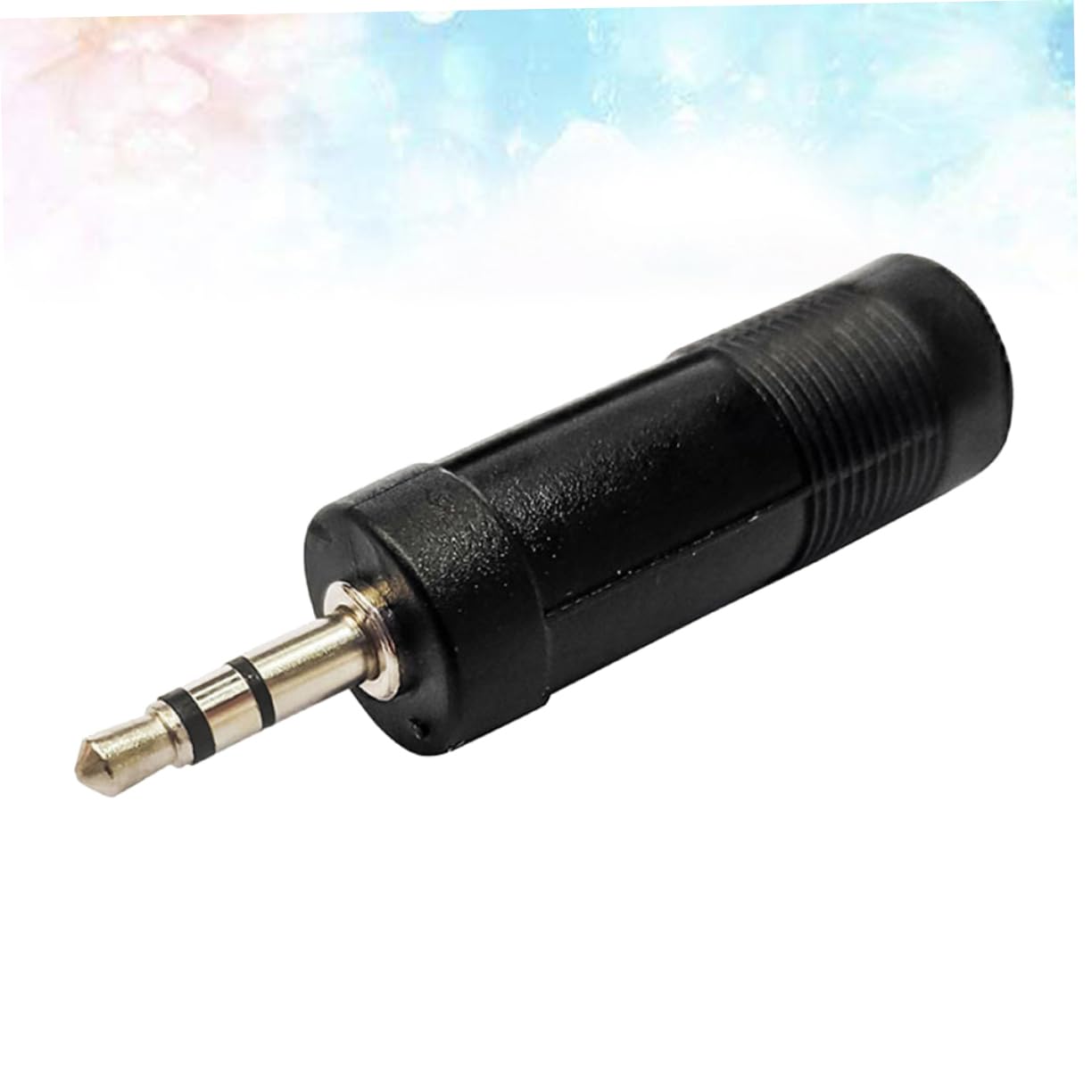 jojofuny 10Pcs to Microphone Adapter Set Female to Male Audio Frequency Converter Black Stereo Audio Adapter for Mic Headphone Guitar and More 3