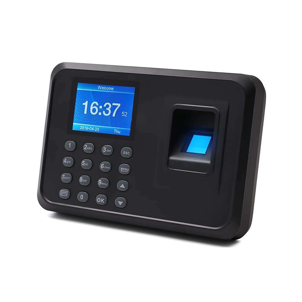 RAMEX Standard Time Attendance Machine Biometric Fingerprint Password Attendance Machine, 2.8" TFT Fingerprint Recorder Attendance Clock for Office, Factory, Hotel 1