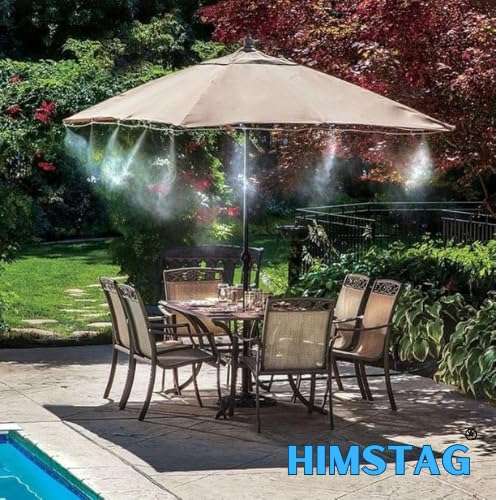 25meter 10 nozzel Mist Cooling Fogger System with Motor for Home/Mist Cooling System for Home Dairy Farm 100 L Hose-end Sprayer 4