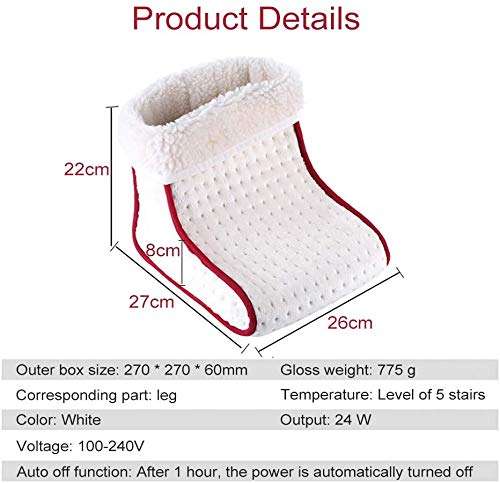FEELING MALL Household Massageer Warm Foot Warmer Washable Heat 5 Modes Heat Settings Warmer Cushion Thermal Foot Warmer 6
