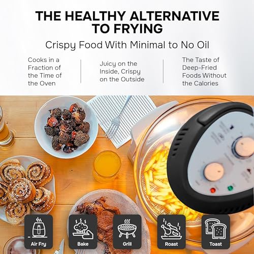 Big Boss Oil-less Air Fryer, 16 Quart, 1300 watt, Black 3