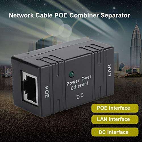 Dioche POE Power Bank Module, Mini POE Combiner Separator Universal RJ45 Connector AP Network Bridge POE Injector for Router, Network Switch, Computer Host Network Interface(Black) 4