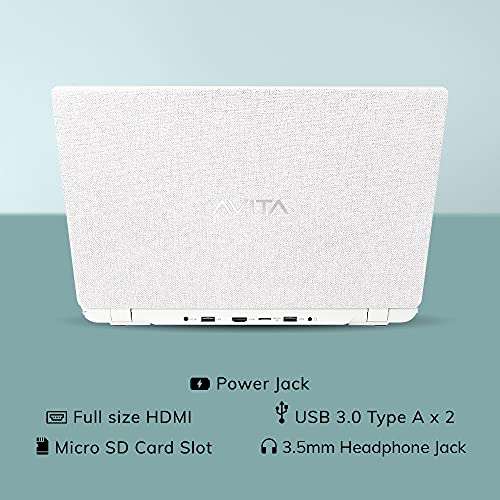 AVITA Essential Refresh NE14A2INC44A-MW 14-inch/35.56 cm(Intel Celeron-N4020/4GB/256GB SSD/Windows 10 Home/FHD/Integrated Graphics), Matt White 3