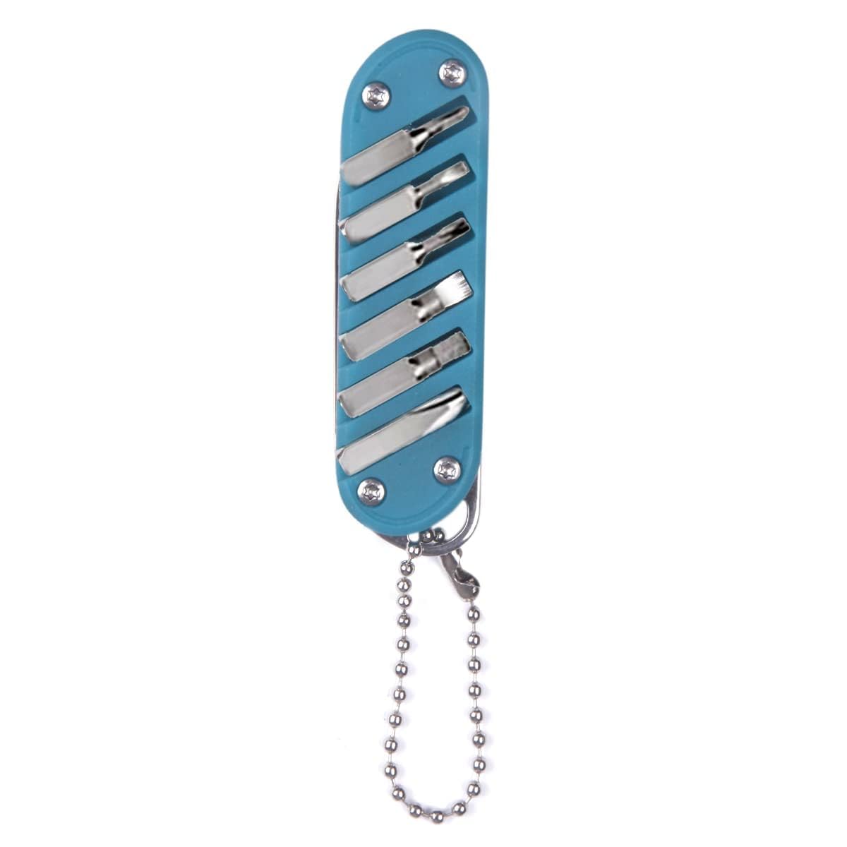 VATTU Multipurpose Cutting Tool,Mini EDC Tool Keychain Adjustable Screwdriver for Travel-Camping-Outdoor,Magnetic Driver Combo Bit Storage Set. Pocket Cutter 6-Bit Screwdriver 5