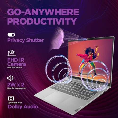 Lenovo IdeaPad Slim 5 Intel Core Ultra 5 125H Built-in AI 14" (35.5cm) WUXGA-OLED 400Nits Thin & Light Laptop (16GB/1TB SSD/Win 11/Office 21/FHD+IR Camera/Alexa/3 Mon GamePass/Grey/1.4Kg), 83DA003GIN 2