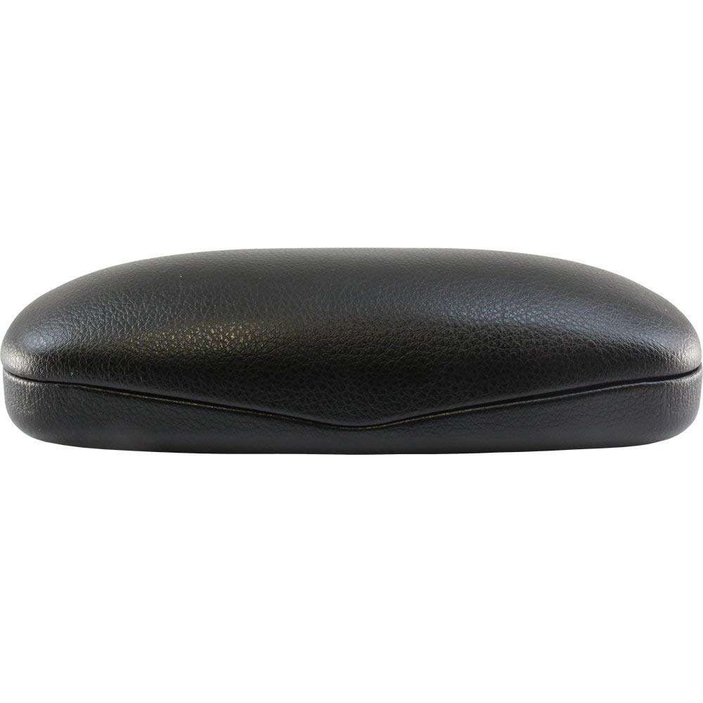 Men's High-Powered Reading Glasses: Matte Black Frame and Black Case +4.00 Magnification Clear Aspheric Lenses 4