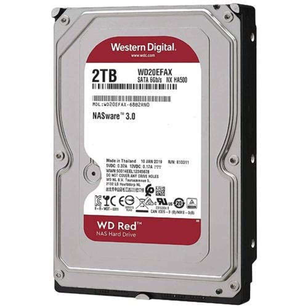 WD Diskless My Cloud Pro Series PR4100 Network Attached Storage & Western Digital 6TB WD Red Plus NAS Internal Hard Drive HDD - 5640 RPM, SATA 6 Gb/s, CMR, 128 MB Cache, 3.5" -WD60EFZX 5