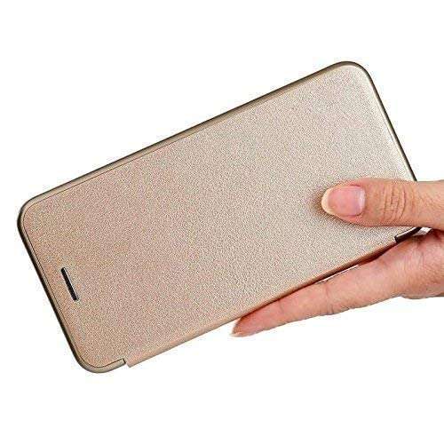 MoreFit Flip Cover for Vivo X60 Pro Plus - (Leather|Gold) 5