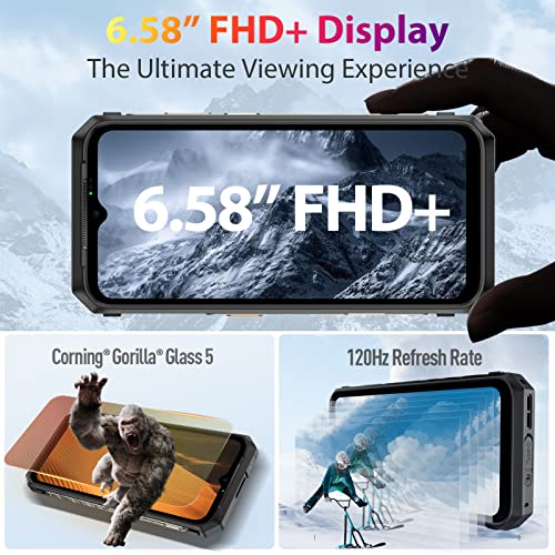 Ulefone Power Armor 19 Rugged Smartphone, 17GB+256GB, 9600mAh, 108MP Main Camera, Multi-Use Temperature Measurement, MTK Helio G99, 6.58” FHD+, QI 15W Wireless Charging, 66W Fast Charge, GPS 6