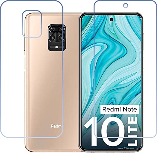 DVTECH? (Front and Back) 9H Ceramic Matte Protective Ultra Clear Unbreakable Screen Protector for Redmi Note 10 Lite (Not a Tempered glass) 1