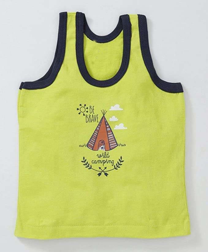 ANGAAKAR CLOTHINGS Printed Baby Vest For Kids Cotton Sleeveless Sando Baniyan infant Baby Innerwear Cloth For Boys & Girls, Pack of 6 4