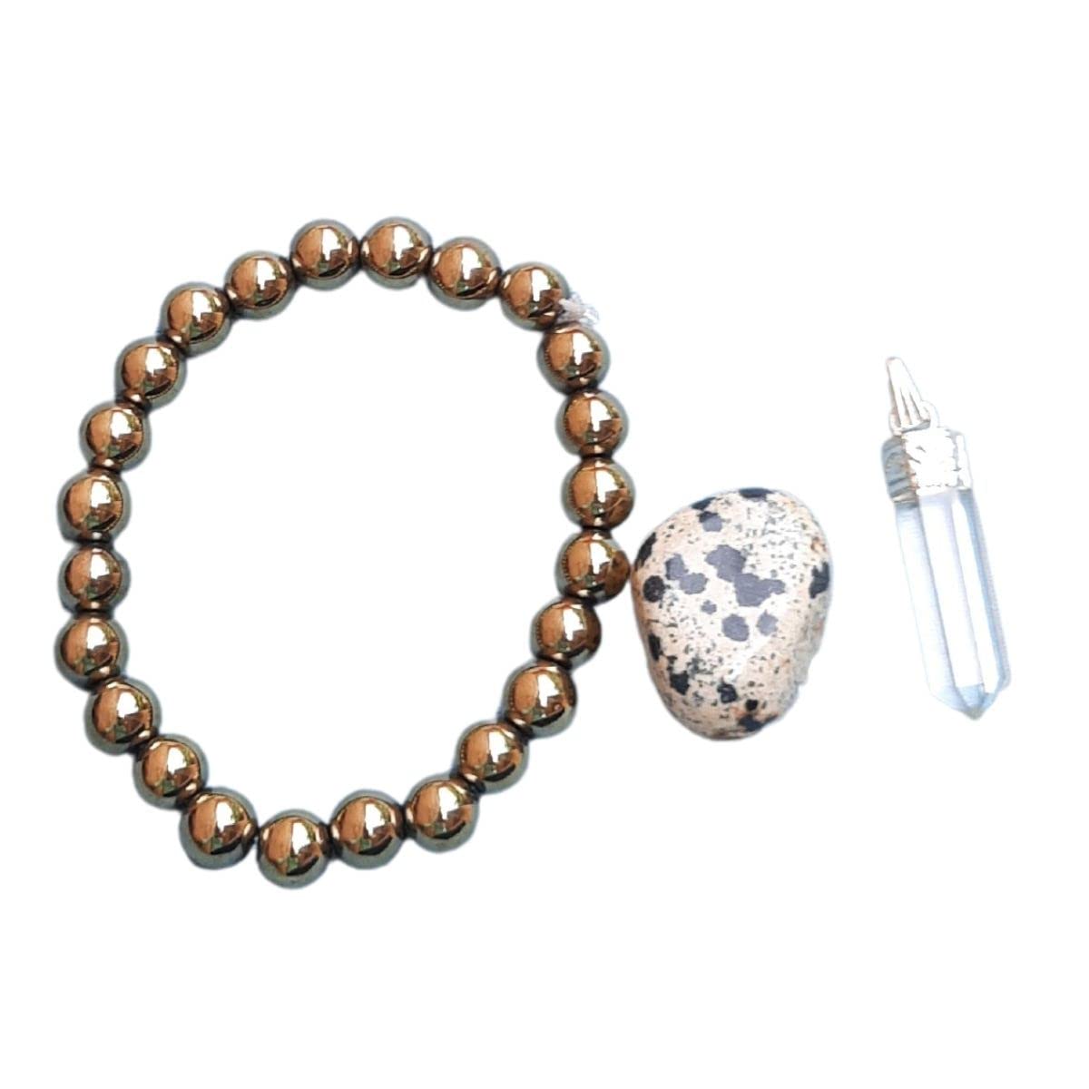 Maitri Export Wealth spiritual Natural Crystal Personal Healing Stone Set for Crystal Healing-Multicolor (Wealth)) 1