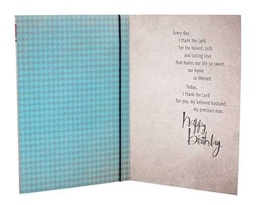 Hallmark Mahogany Birthday Greeting Card for Husband (Lettering Pattern) 2